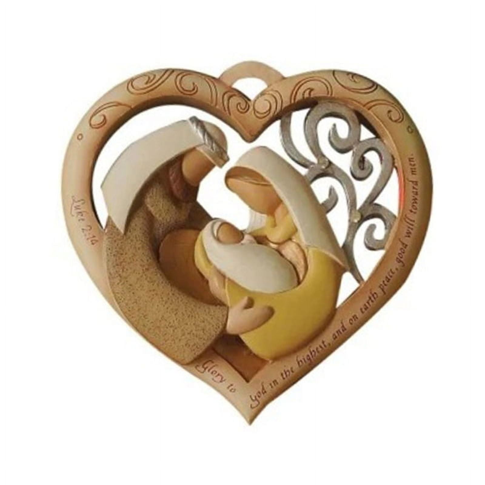 Holy Family Figurine Wood Statue Religious Gift Catholic Home