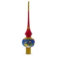 thumbnail image 1 of Holy Family Nativity Scene on Red Glass Christmas Tree Topper 11 Inches, 1 of 5
