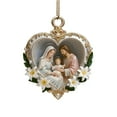 thumbnail image 1 of Holy Family Religious Christmas Ornament with Lilies, Festive Tree Decor, Intricate Craftsmanship, Versatile Religious Decor, Thoughtful Gift for Families, 1 of 1