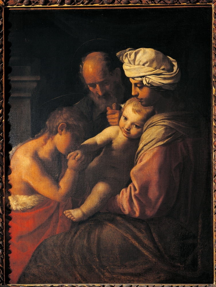 Holy Family With St John Canvas Art - (24 x 36)
