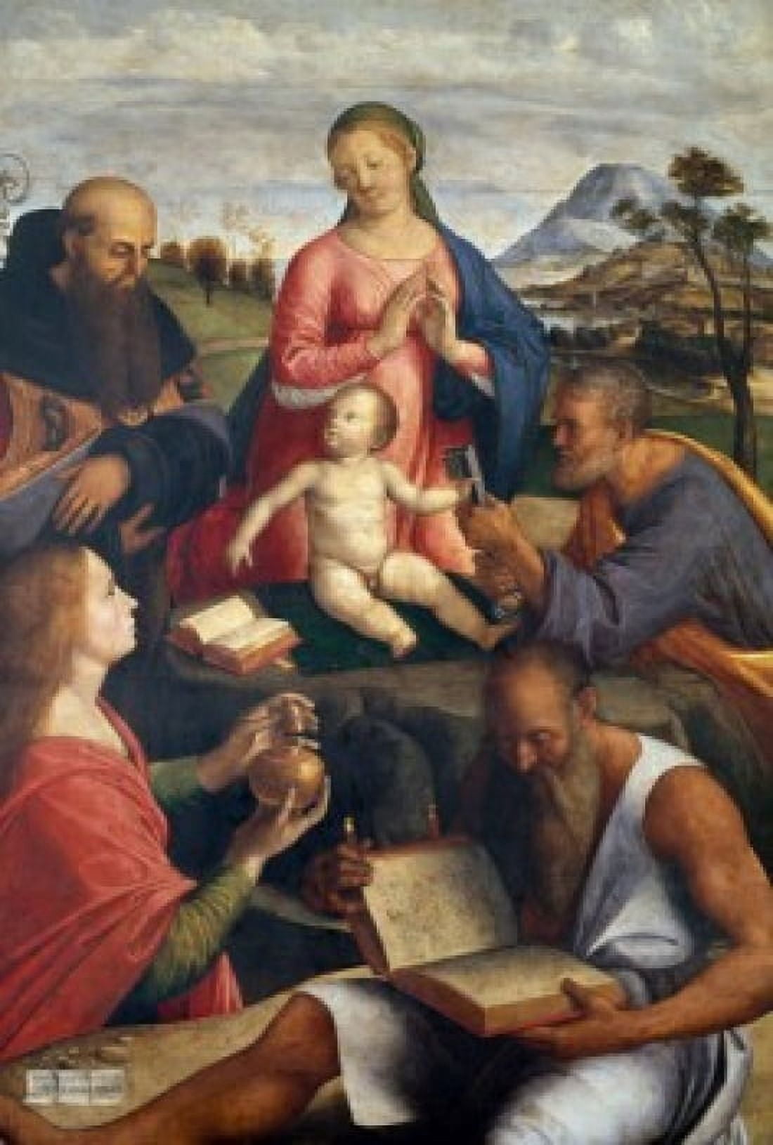 Holy Family by Alvise Vivarini 15th Century (Circa 1445-1505) Canvas Art - Alvise Vivarini (18 x 24)