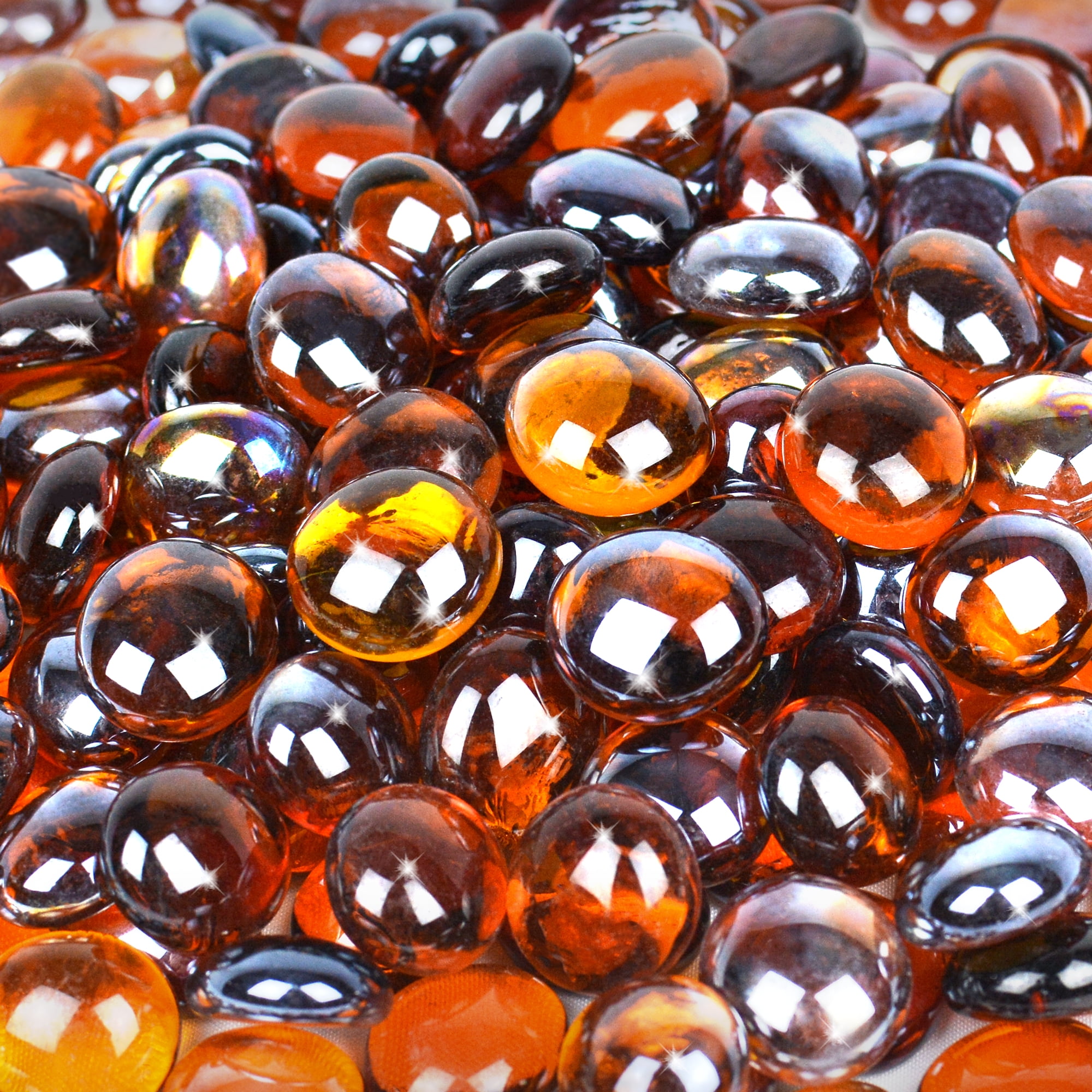 Holy Fire 10 LBS Fire Glass Beads for Fire Pit, 3/4 Inch Reflective