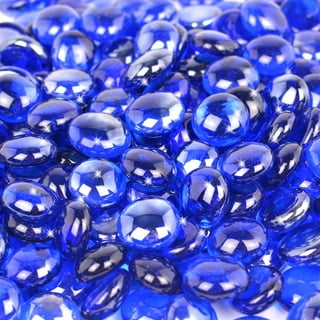 Fire Pit Glass - Aqua Blue Reflective Fire Glass Beads 3/4