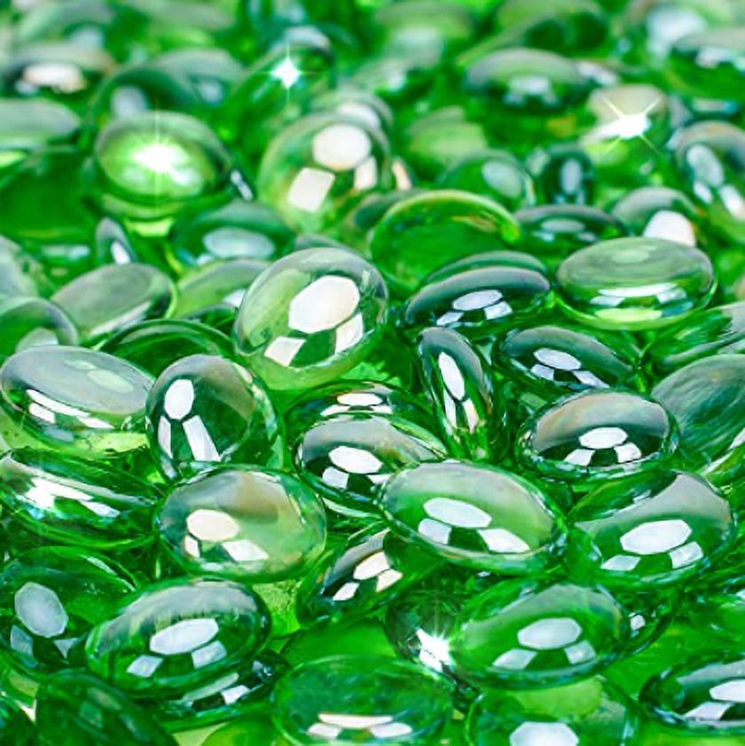 Holy Fire 10 LBS Fire Glass Beads for Fire Pit, 3/4 Inch Reflective