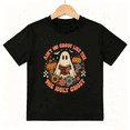 thumbnail image 1 of Holy Ghost Reading Bible with Pumpkins and Flowers Short Sleeve Crewneck Cotton Kids T-Shirt, 1 of 4