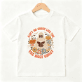 thumbnail image 1 of Holy Ghost Reading Bible with Pumpkins and Flowers Short Sleeve Crewneck Cotton Kids T-Shirt, 1 of 4