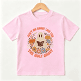 thumbnail image 1 of Holy Ghost Reading Bible with Pumpkins and Flowers Short Sleeve Crewneck Cotton Kids T-Shirt, 1 of 4