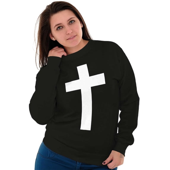 Holy Jesus Christ Christian Sweatshirt for Men or Women Brisco Brands S