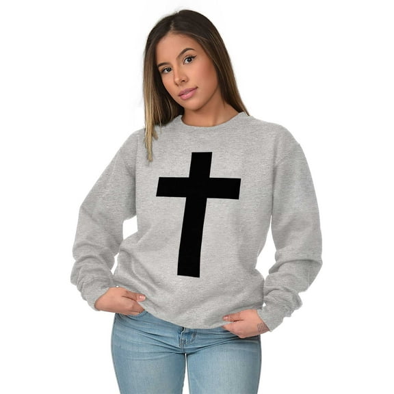 Holy Jesus Christ Christian Sweatshirt for Men or Women Brisco Brands S