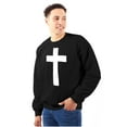 thumbnail image 1 of Holy Jesus Christ Christian Unisex Plus Fleece Graphic Sweatshirt Brisco Brands 2X, 1 of 5