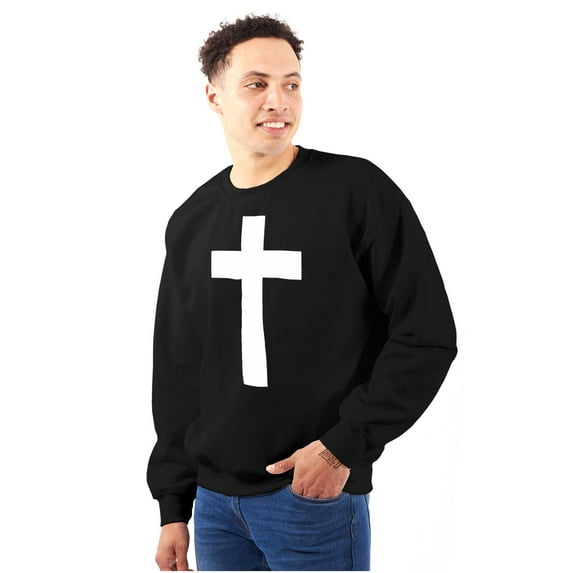 Holy Jesus Christ Christian Unisex Plus Fleece Graphic Sweatshirt Brisco Brands 2X