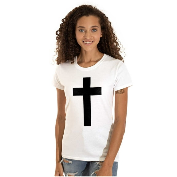Holy Jesus Christ Christian Womens Slim Fit Graphic Tee Brisco Brands M
