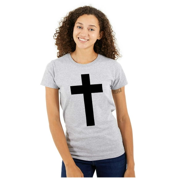 Holy Jesus Christ Christian Womens Slim Fit Graphic Tee Brisco Brands X