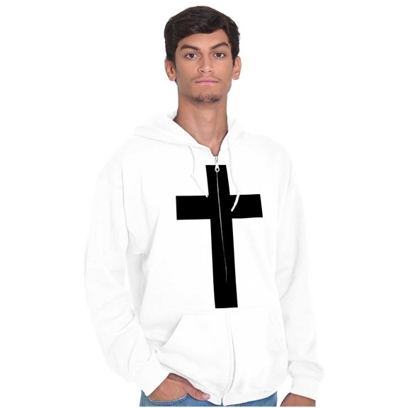 Holy Jesus Christ Christian Unisex Fleece Graphic Zip Up Hoodie Brisco Brands 5X