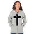thumbnail image 1 of Holy Jesus Christ Christian Zip Up Hoodie Men's Women's Brisco Brands M, 1 of 6