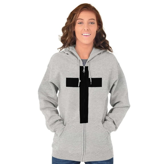 Holy Jesus Christ Christian Zip Up Hoodie Men's Women's Brisco Brands X