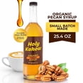 thumbnail image 1 of Holy Kakow Organic Pecan Syrup for Coffee, Lattes & Pancakes | Vegan, Non-GMO, Gluten-Free | Premium Sweetener for Breakfast, Cocktails, Baking & Desserts | 25.4 oz, 1 of 9