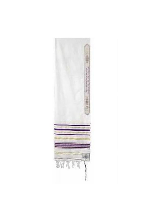 121273 Prayer Shawl - Purple Acrylic With Bag, 72 x 24 in.