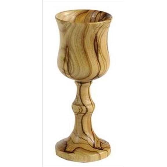 Holy Land Gifts 12996 Wine Cup Olivewood Large 4.75 In.