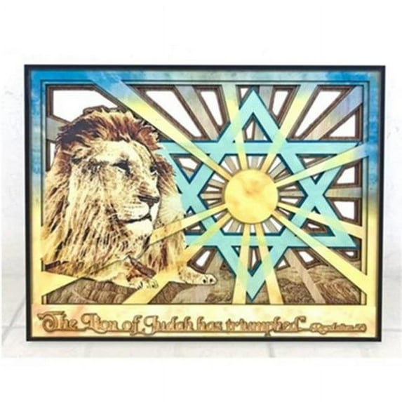 Holy Land Gifts 35098X The Lion of Judah Has Triumphed Revelation 5 - 5-Wood Cut Out Wall Hanging