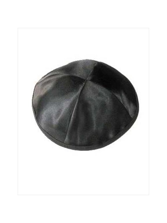 4183 Kippah Satin Silk Black