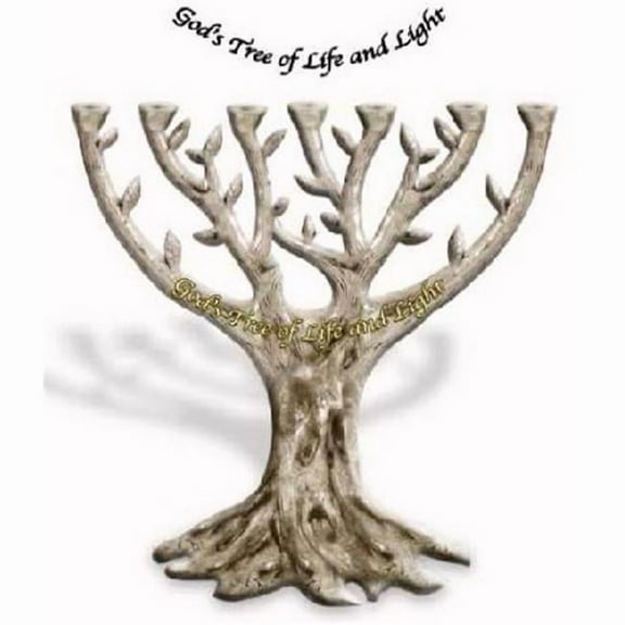 Holy Land Gifts 69505 Menorah-Gods Tree of Life & Light - 7 Branched