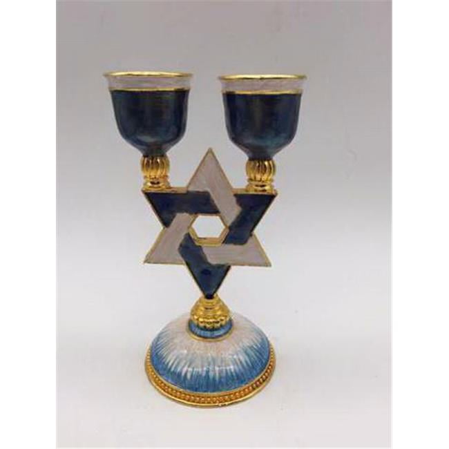 Holy Land Gifts Star of David Shabbat 6 in. Candleholder - No.43143 ...