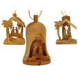 thumbnail image 1 of Holy Land Imports Bethlehem Olive Wood Christmas Ornament Set, 1 of 2