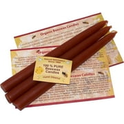 Holy Land Market 100% Beeswax 7-Hour Candles Organic Hand Made, 3/4 Inch Diameter Tappers (10 Inches - 3 Candles)