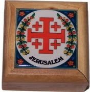 Holy Land Market First Communion Box - Rosary Box - Bethlehem Olive Wood