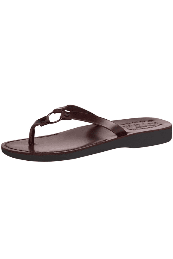 Men/Women Biblical Jesus Leather Sandals/Slides From Jerusalem (Jericho Style II) (35 M EU)