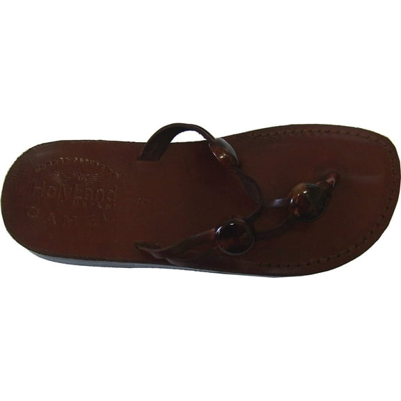 Holy Land Market Men/Women Biblical Jesus Leather Sandals/Slides From Jerusalem (Jerusalem Style III) (35 M EU)