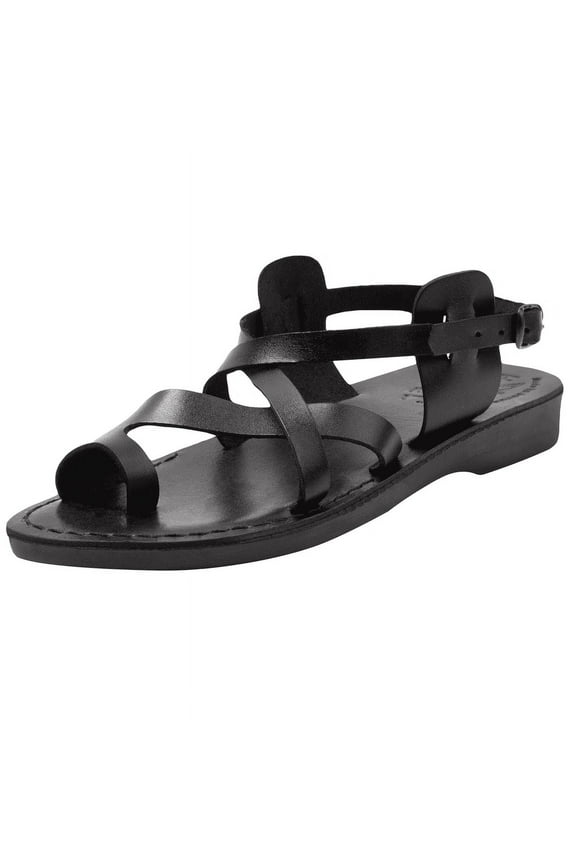 Men/Women Biblical Jesus Leather Sandals/Slides From Jerusalem(Jesus - Style I) (44 M EU)