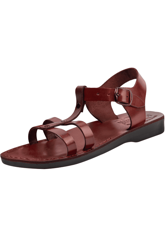 Men/Women Biblical Jesus Leather Sandals/Slides From Jerusalem (Peter The Fisherman) (10-10.5 Women/7.5-8 Men)