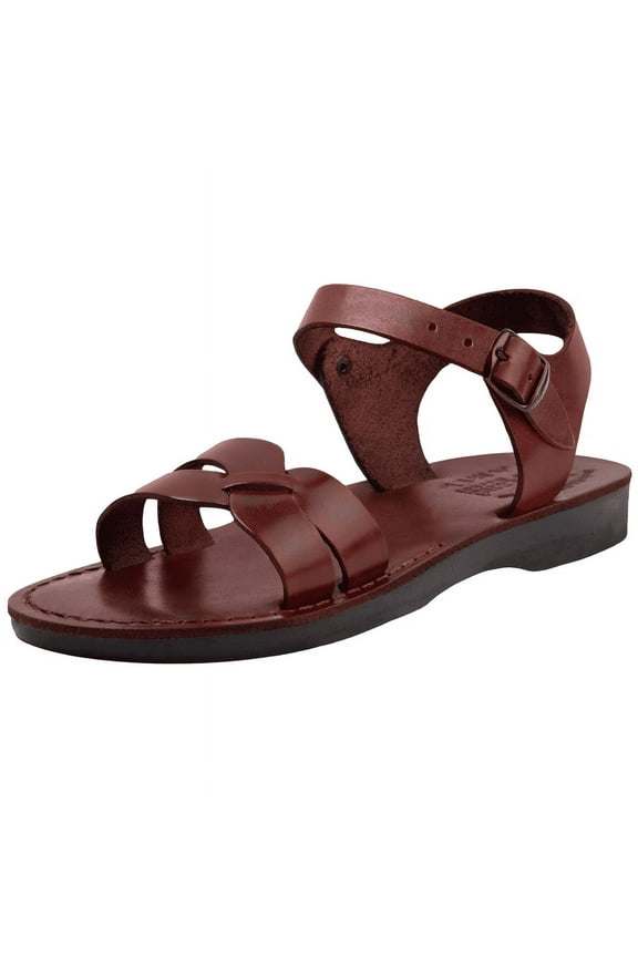 Men/Women Biblical Jesus Leather Sandals/Slides From Jerusalem (Yousef Style) (41 M EU)