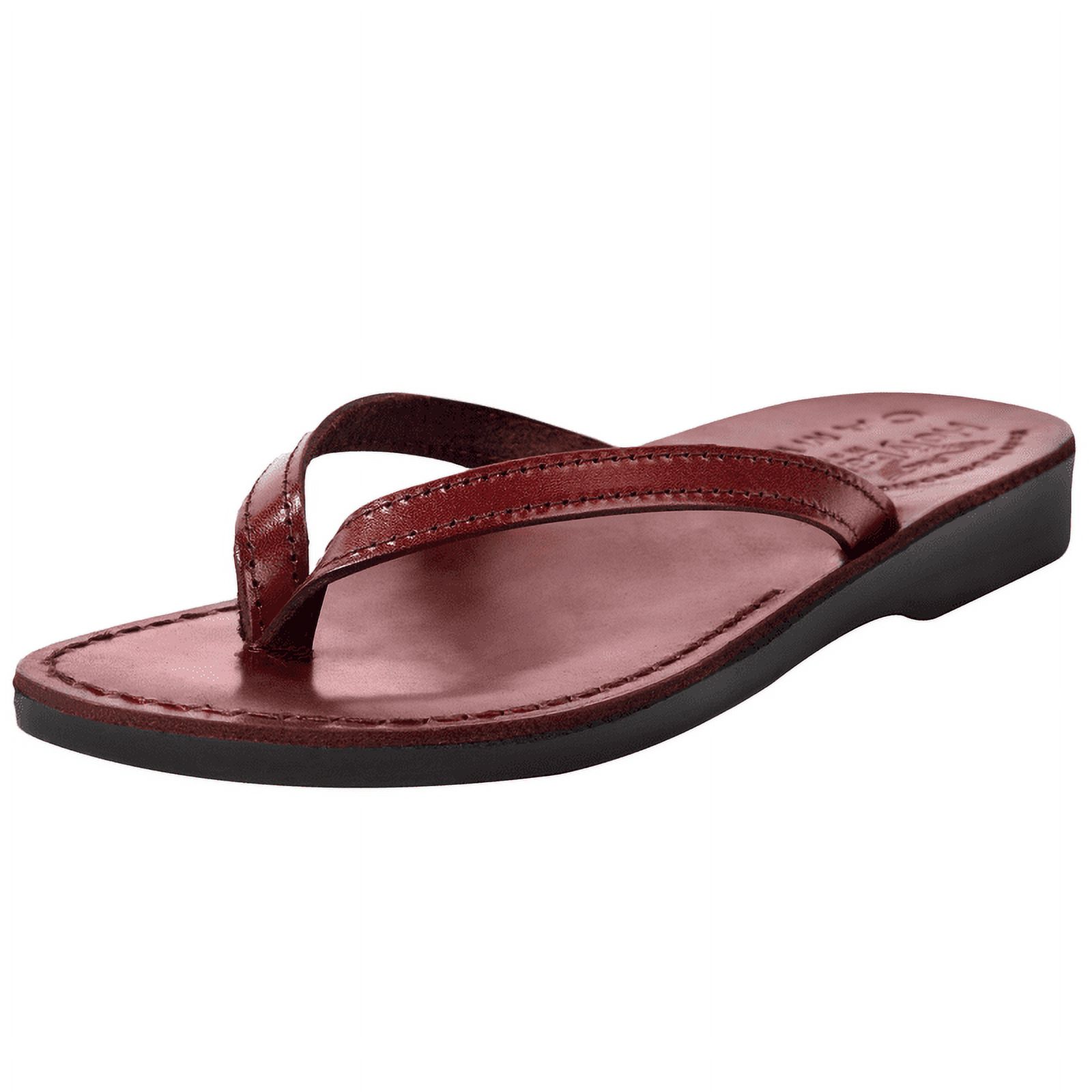 Holy Land Market Men Women Biblical Jesus Leather Sandals Slides From Jerusalem Jericho Style 3.5 4 Big Kid Walmart