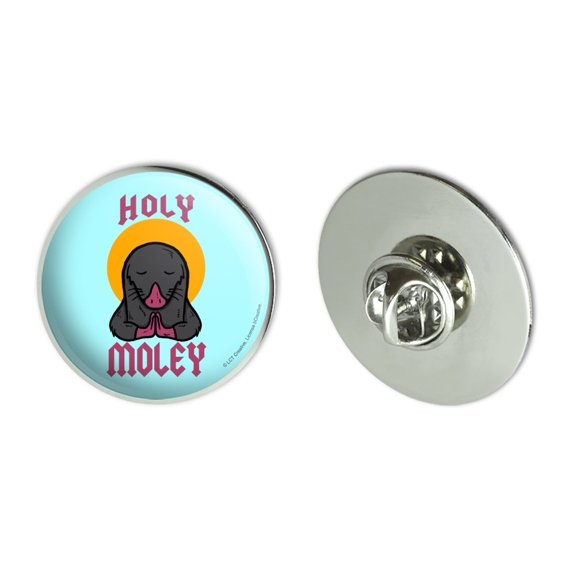 Holy Moley Religious Mole Funny Humor Metal 1.1" Tie Tack Hat Lapel Pin Pinback