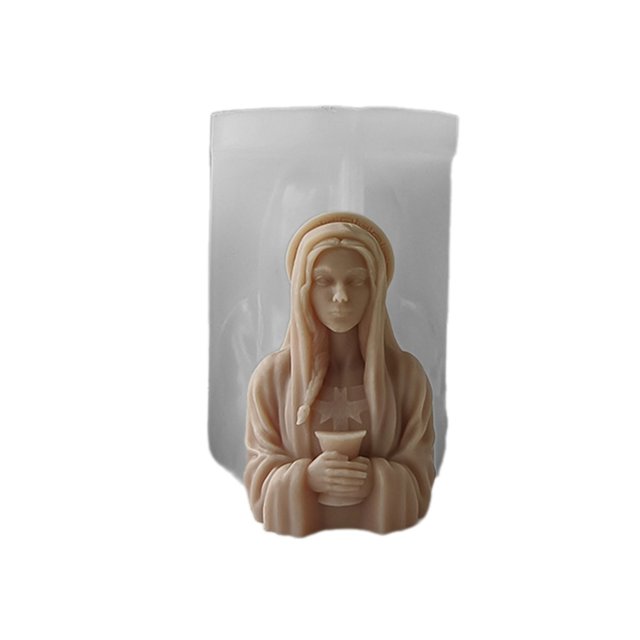 Holy Mother Candle Mould Goddess Castings Silicone Molds DIY Resins