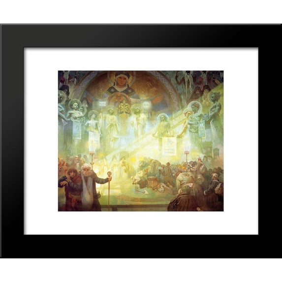 Holy Mount Athos 20x24 Framed Art Print by Mucha, Alphonse