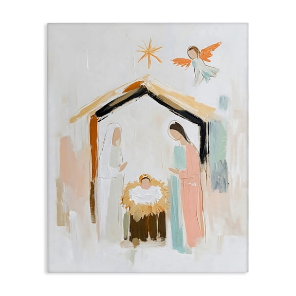 Stupell Industries Holy Nativity Abstract Scene Canvas Wall Art, design by Creative Studio, 48 x 36
