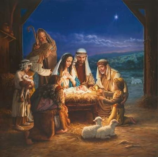Holy Night Canvas Art - Mark Missman (24 x 24)
