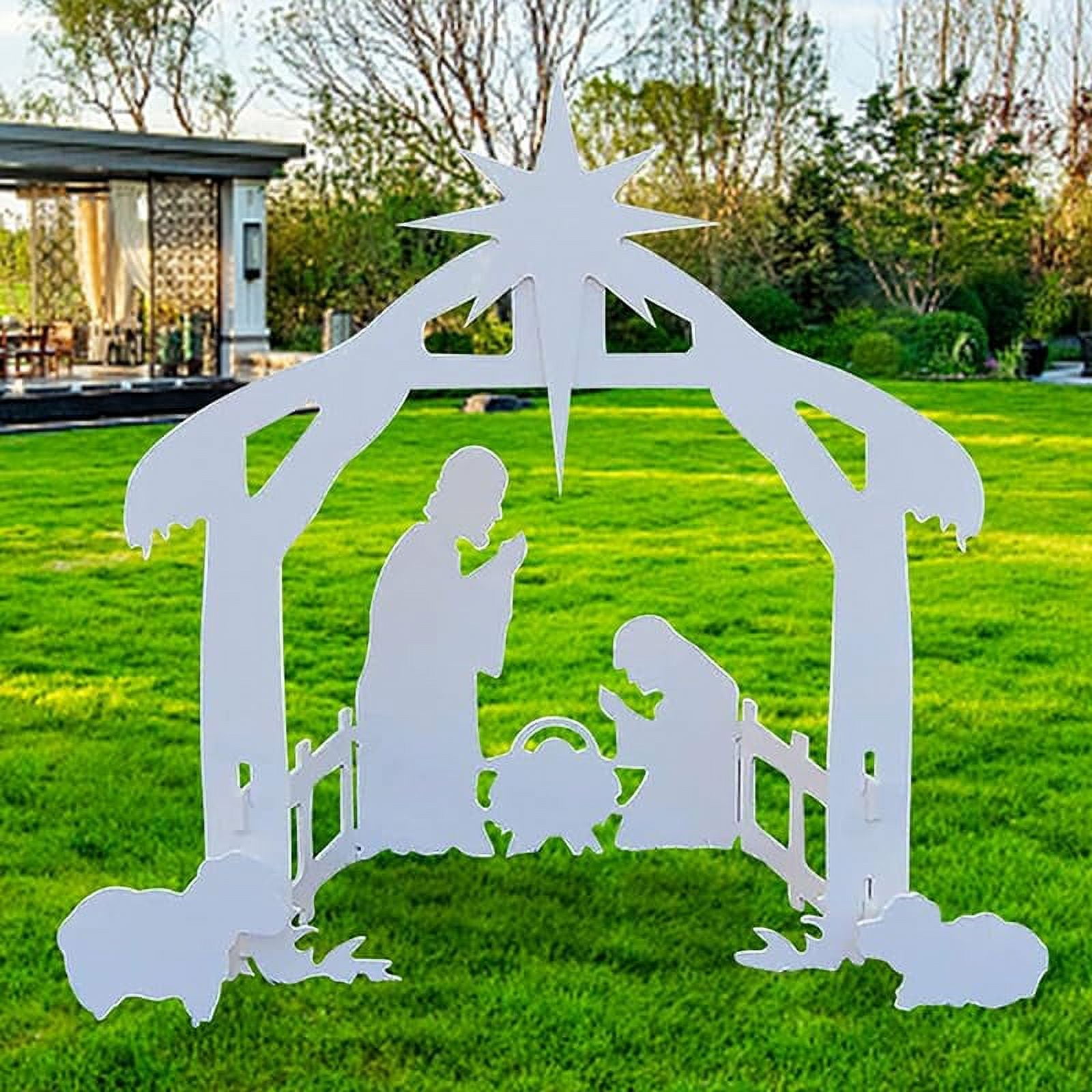 Holy Night Outdoor Christmas Nativity Set, Outdoor Nativity Scene