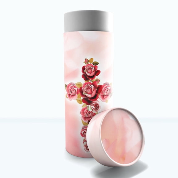 Holy Roses - Biodegradable & Eco Friendly Burial or Scattering Urn / Tube