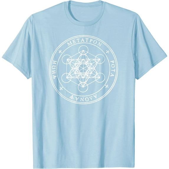 Holy Seal of Archangel Metatron aka Enoch Sigil Softstyle Unisex T-Shirt Men Women Kids,Light Blue Color,Size 4T
