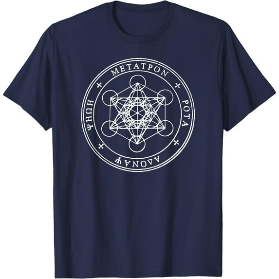 Holy Seal of Archangel Metatron aka Enoch Sigil Softstyle Unisex T-Shirt Men Women Kids,Navy Color,Size L
