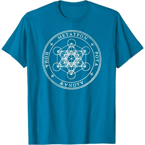 Holy Seal of Archangel Metatron aka Enoch Sigil Softstyle Unisex T-Shirt Men Women Kids,Sapphire Color,Size L