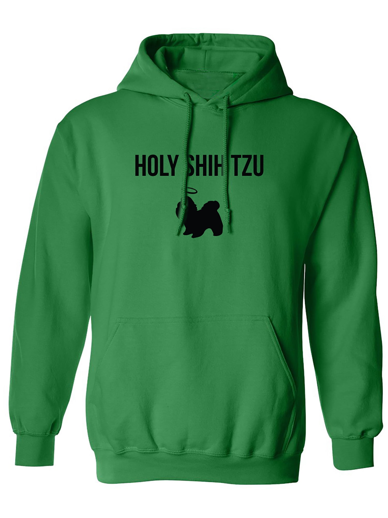 "Holy Shih Tzu" Funny Hooded Sweatshirt - Adult Pullover Hoodie, 50/50 Cotton Blend