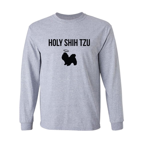Holy Shih Tzu Adult Long Sleeve T-shirt