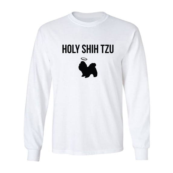 Holy Shih Tzu Adult Long Sleeve T-shirt