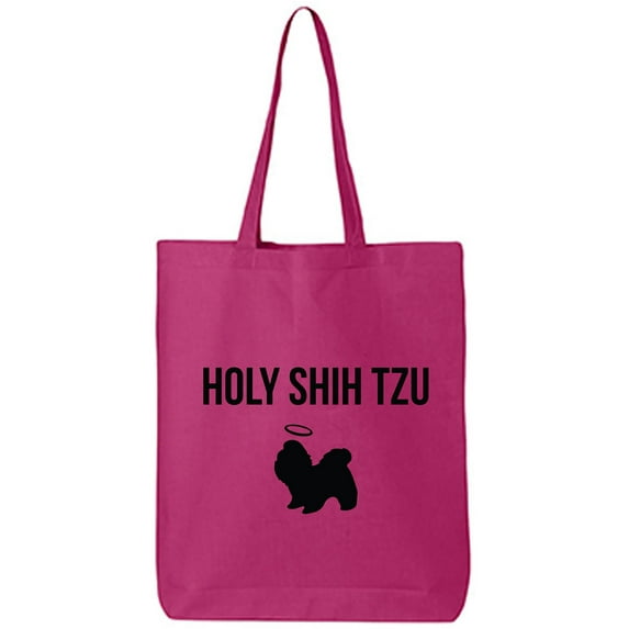 Holy Shih Tzu Cotton Canvas Tote Bag